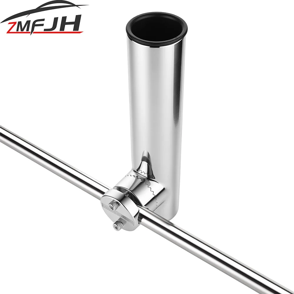 Boat Accessories Fishing Rod Holder Clamp Side Mount Marine Boat Stainless Steel Fishing Bracket Fishing Pole Stand Bracket