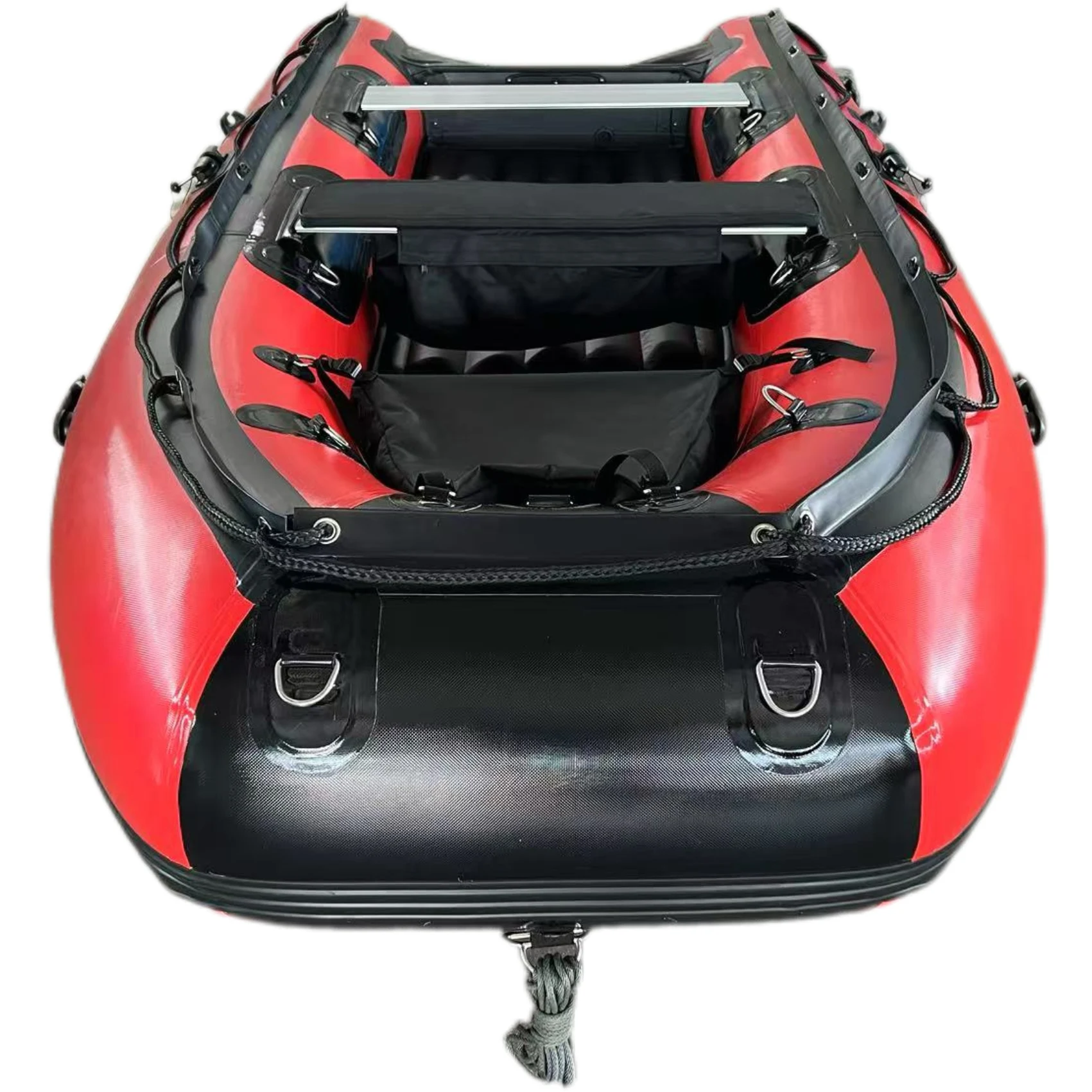 

Heavy Duty PVC Rigid Inflatable Sport Yacht Boat With Outboard Engine 380x170cm 6 Persons Capacity Durable & Stable