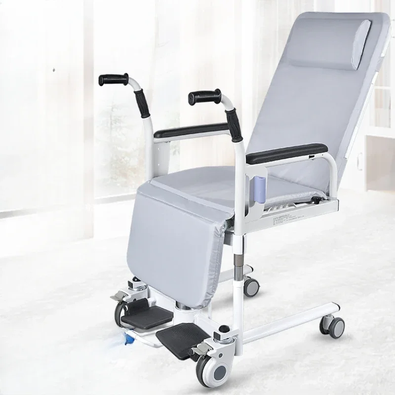 Paralytic elderly transfer machine, hydraulic lifting care transfer device, multifunctional transfer chair for disabled people