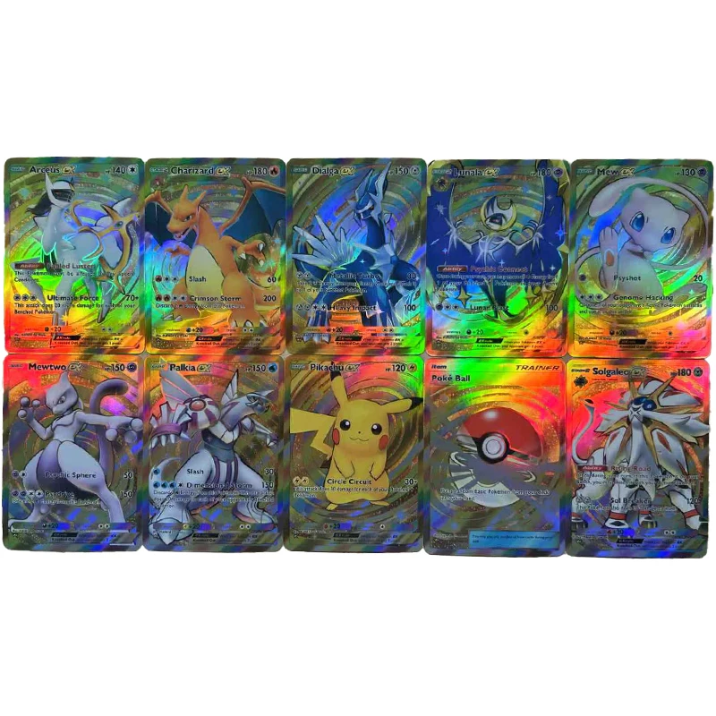 

Diy Pokemon Pocket ptcg Self Control Collect Signature Trading Flash Card Anime Cartoon Gift