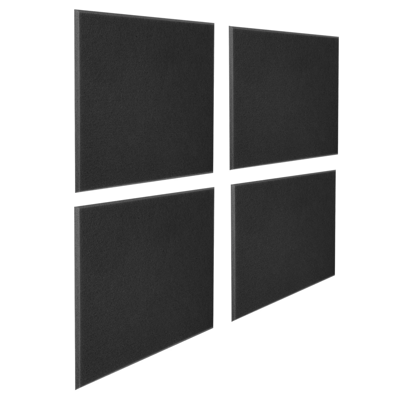 4 pçs placa de feltro macio quadrado telhas de memorando auto adesivo boletim adesivo placa de parede para o quarto escritório sala de aula telhas de parede de feltro