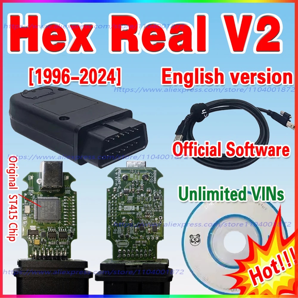 Best HEX Real V2 STM32F415 V24.5  V23.11 Latest  Support Many Languages Unlimited  Most Stable With Logo  Supporting  new cars