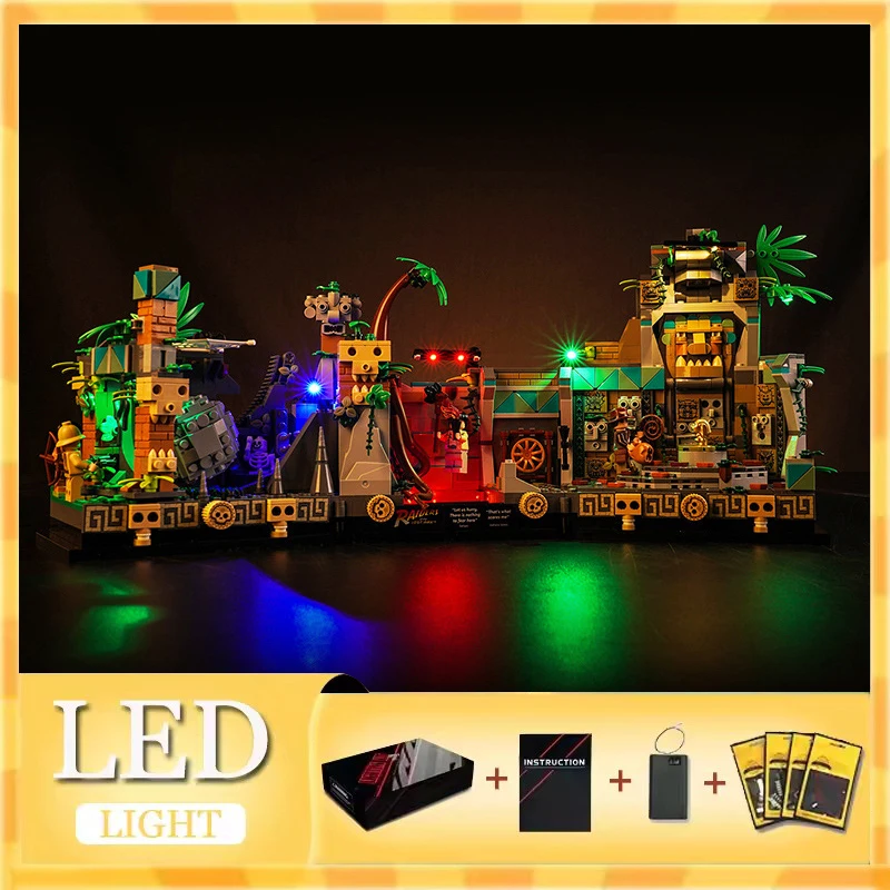 

Комплект светодиодных фонарей своими руками для LEGO 77015, храм золотого идола (только светодиодный светильник, без модели блоков)