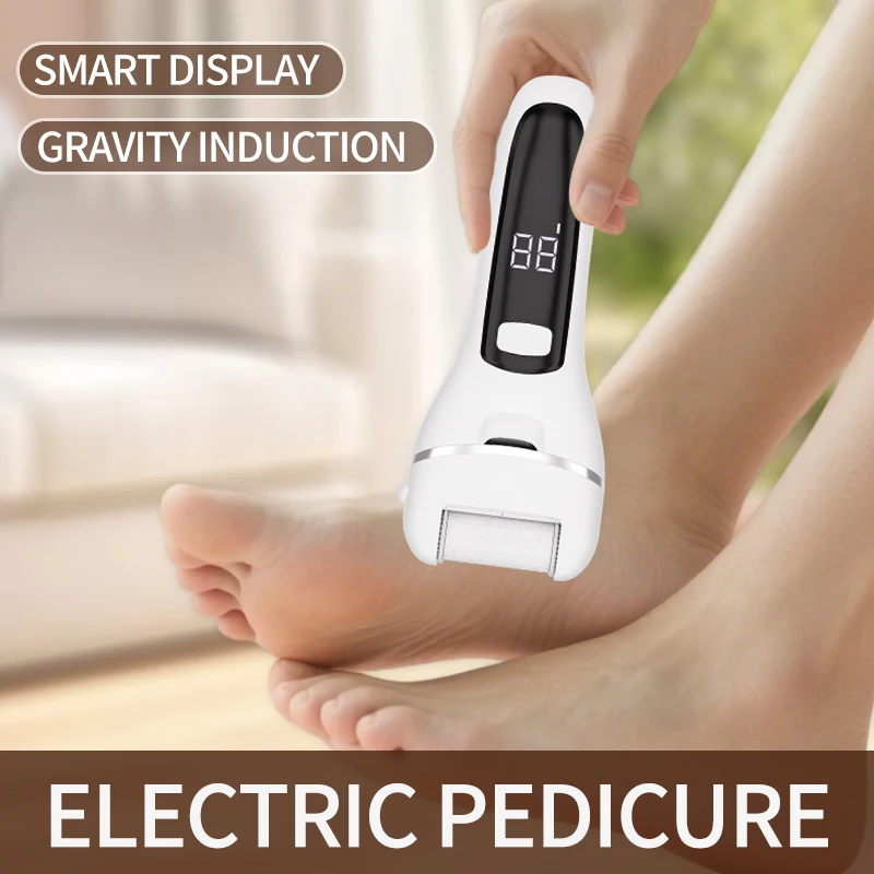 عصا باديكير كهربائية ناعمة للأقدام - أداة إزالة مسامير القدم قابلة لإعادة الشحن للاستخدام الاحترافي والمنزلي
