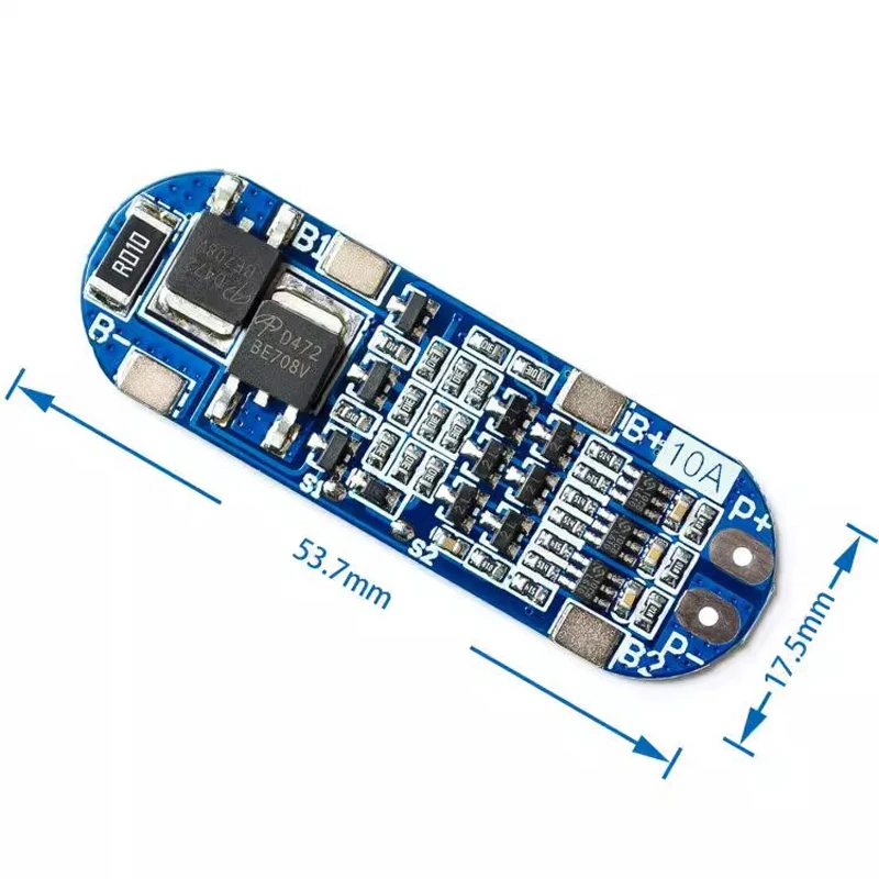 2~200Pcs 3-String 11.1V 12V 12.6V Lithium Battery Protection Board Overcharge Over Discharge Short Circuit 10A Current Limiting