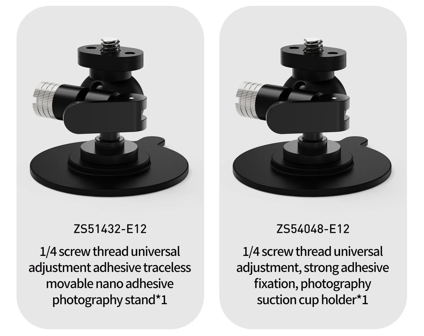 Verstellbare Kugelkopf-Kamerahalterung mit Klebe- und Saugnapfbefestigung für Motorrad und Auto, geeignet für Insta360 GO Ultra X5 X6 Ace Pro2 mit Magnetfuß – Detail 35