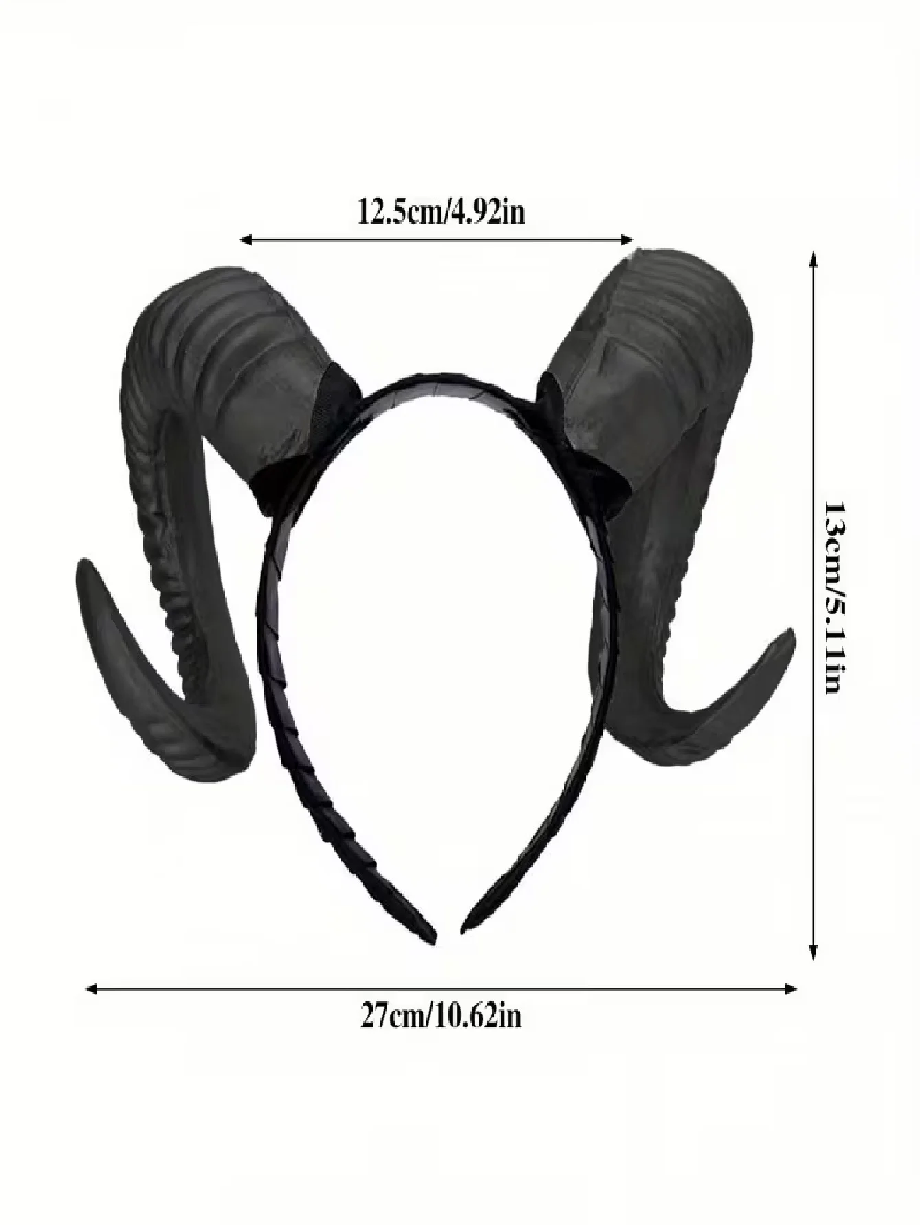 Serre-Tête Cornes de Diable Noir – photo 4