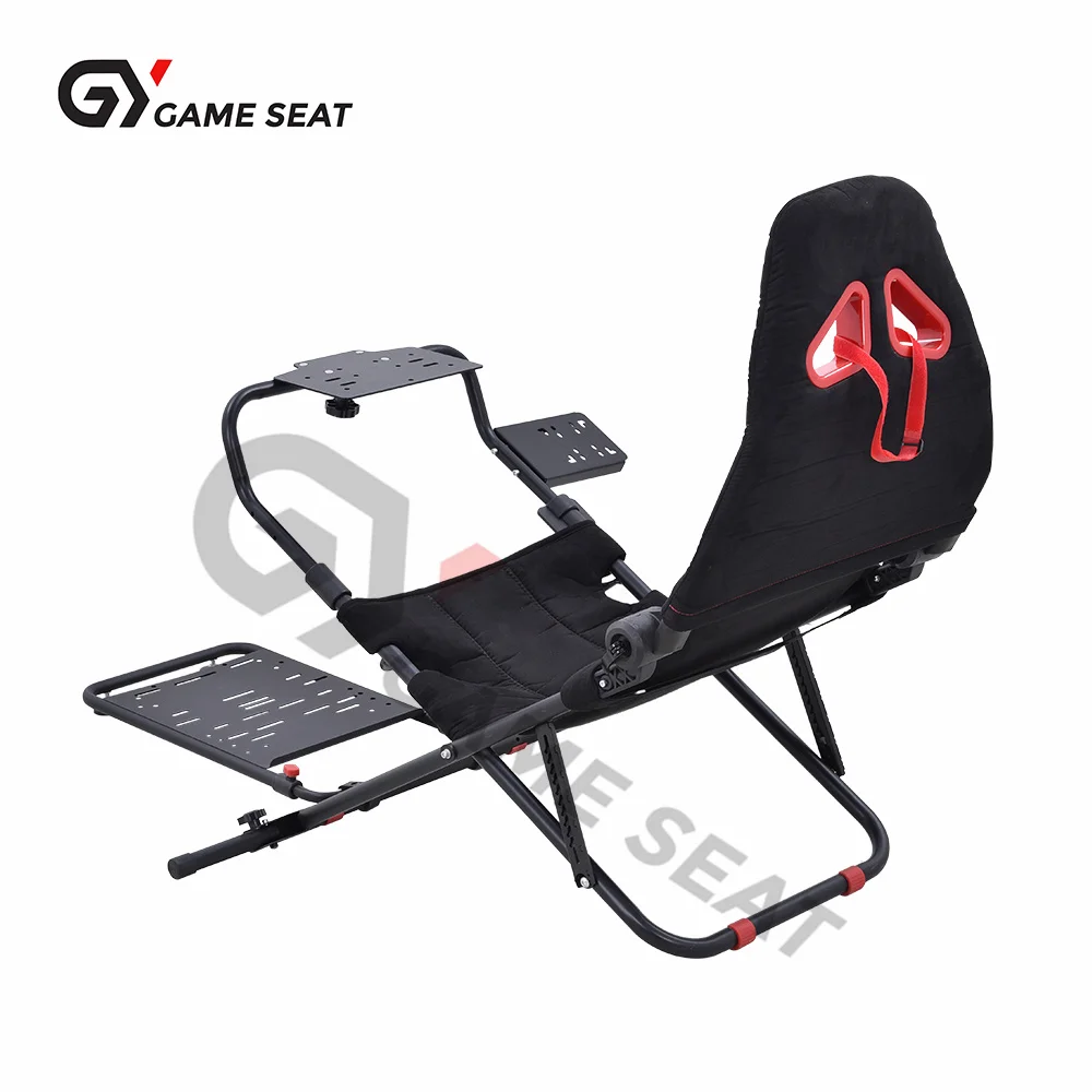GY018-2 Best Fiber + Steel Gaming Racing Sim Sim Simulator Cockpit Seat، PC، Playstation 2، Playstation 3، Wii، XBox