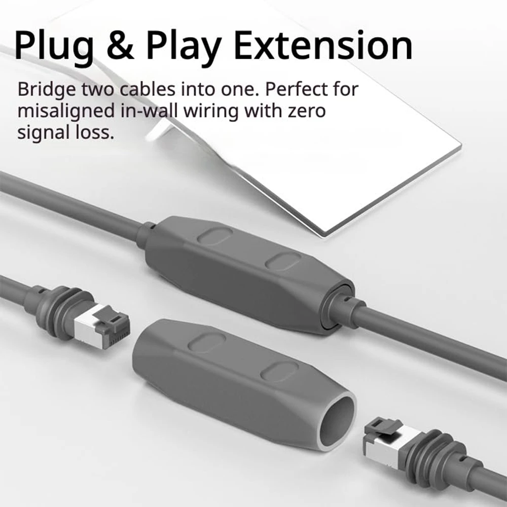 Cable Coupler for Starlink Gen 3 Waterproof Connector Extension to RJ45 Cable Compatible for Starlink Ethernet Cable Plug & Play