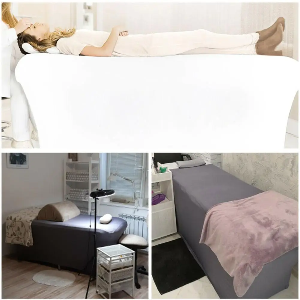 صالون تجميل غطاء سرير التدليك سبا الجدول ورقة تدليك ورقة سبا غطاء الطاولة لينة نقية المفرش اللون الجدول تنفس صالح #5