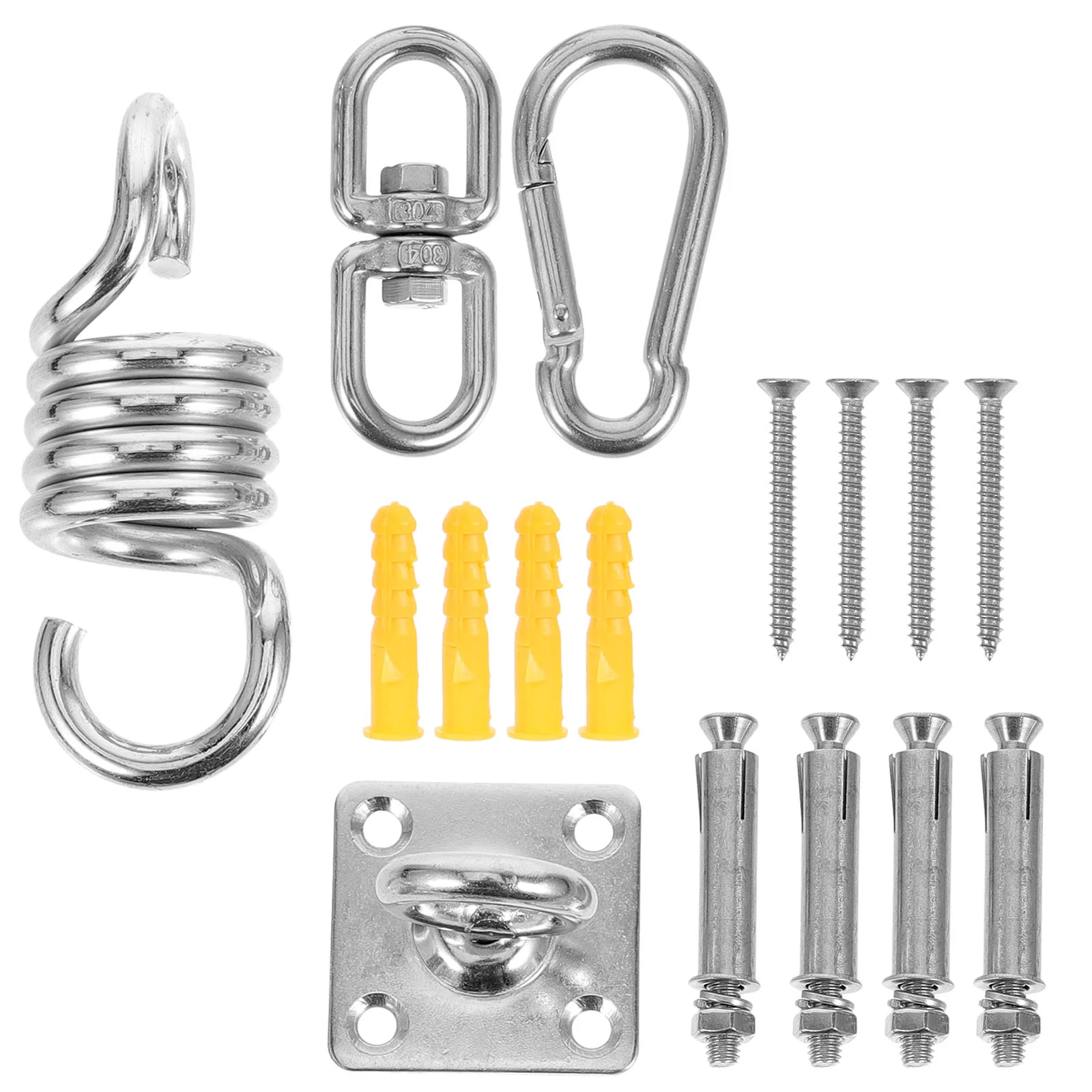 

Heavy Duty Yoga Hanging Kit Hammock Fixings Clothes Hanger Supplies Swing Carabiner Hooks Rack Wooden