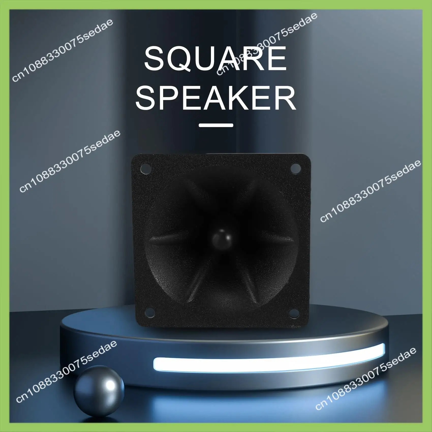 Y19A 2Pc Tweeters Piezoelectric Tweeter Loudspeaker  Buzzer Treble Square Audio Speaker