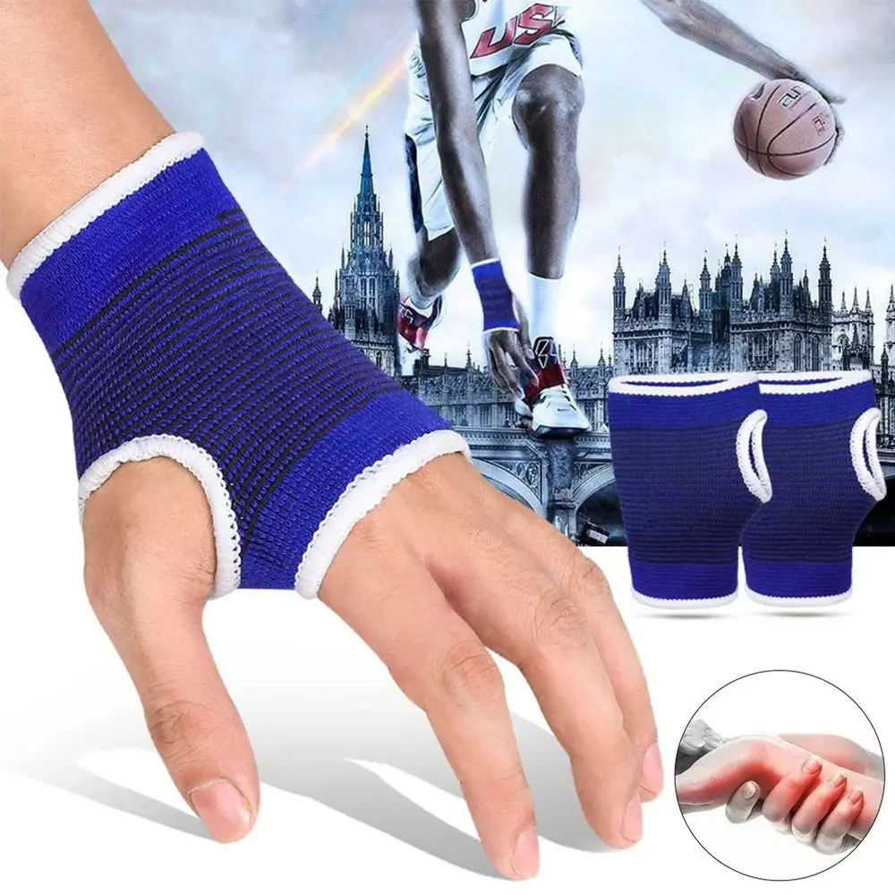 2PCS Unisex Wrist Support Hand Brace Gym Wrist Palm Protector Carpal Tunnel Tendonitis Pain Relief Sports Safety Muscle Protect