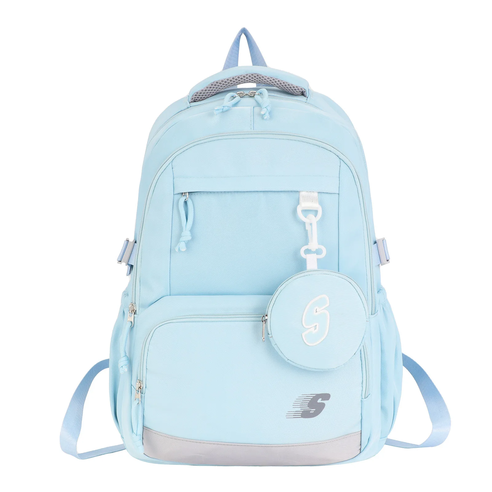 حقيبة مدرسية عصرية لطلاب المدارس الثانوية في المدرسة الثانوية حقائب كتف خفيفة الوزن كاجوال وعصرية لتقليل العبء #4