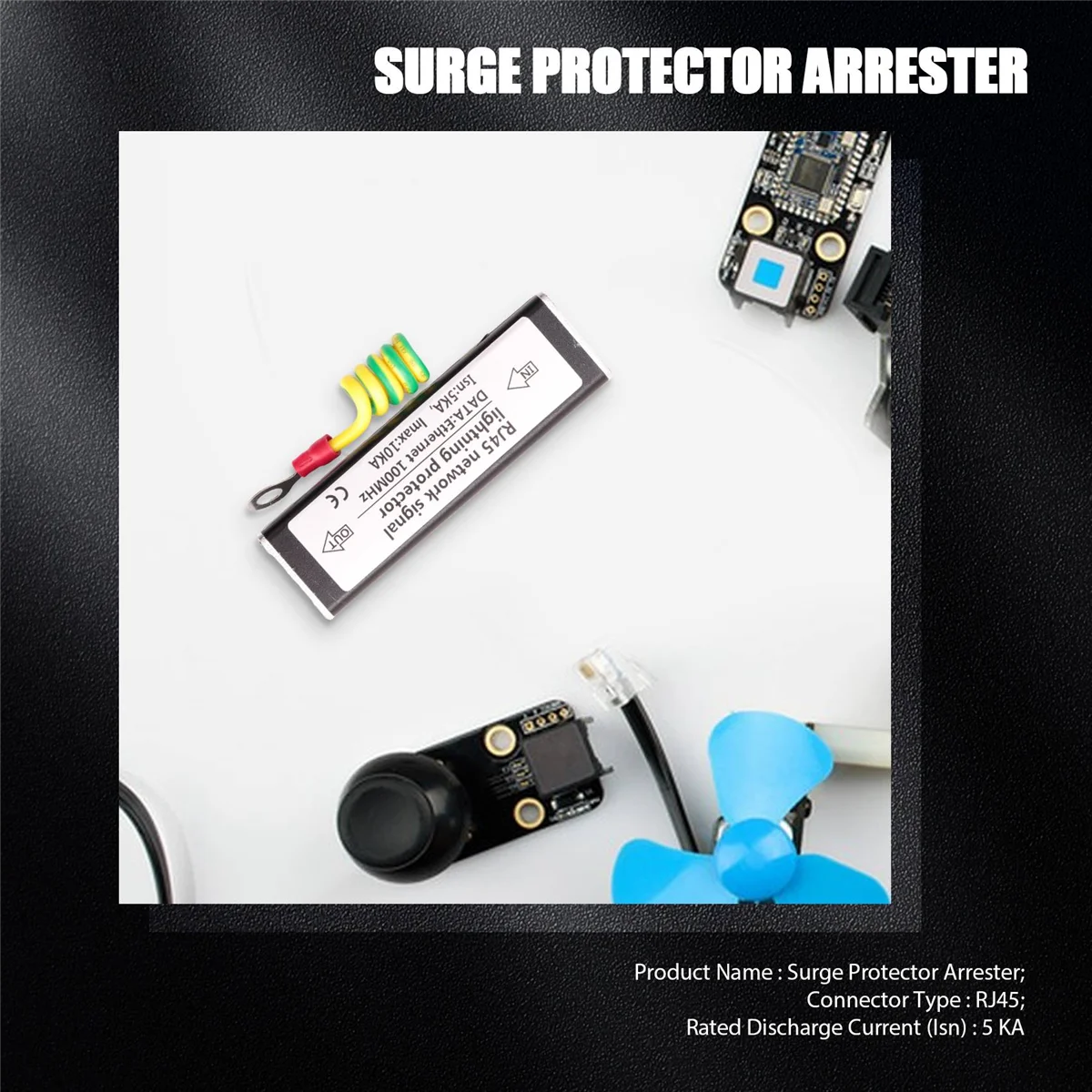 BNGF-RJ45 Plug Ethernet Сетевой сетевой фильтр Thunder Arrester 100 МГц