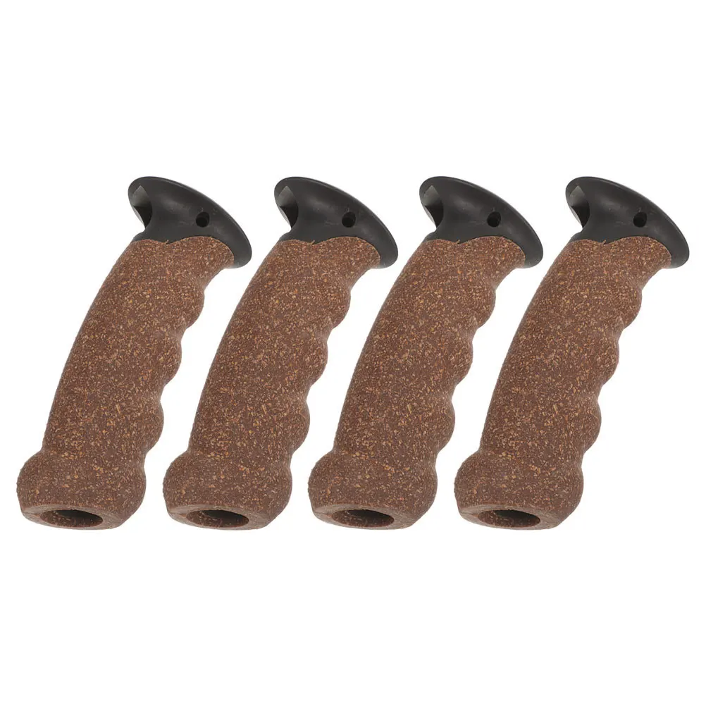 

4Pcs Walking Stick Hand Grips Cork Handle Replacement for Trekking Poles Ski Sticks Nonskid Comfortable Lightweight Outdoor