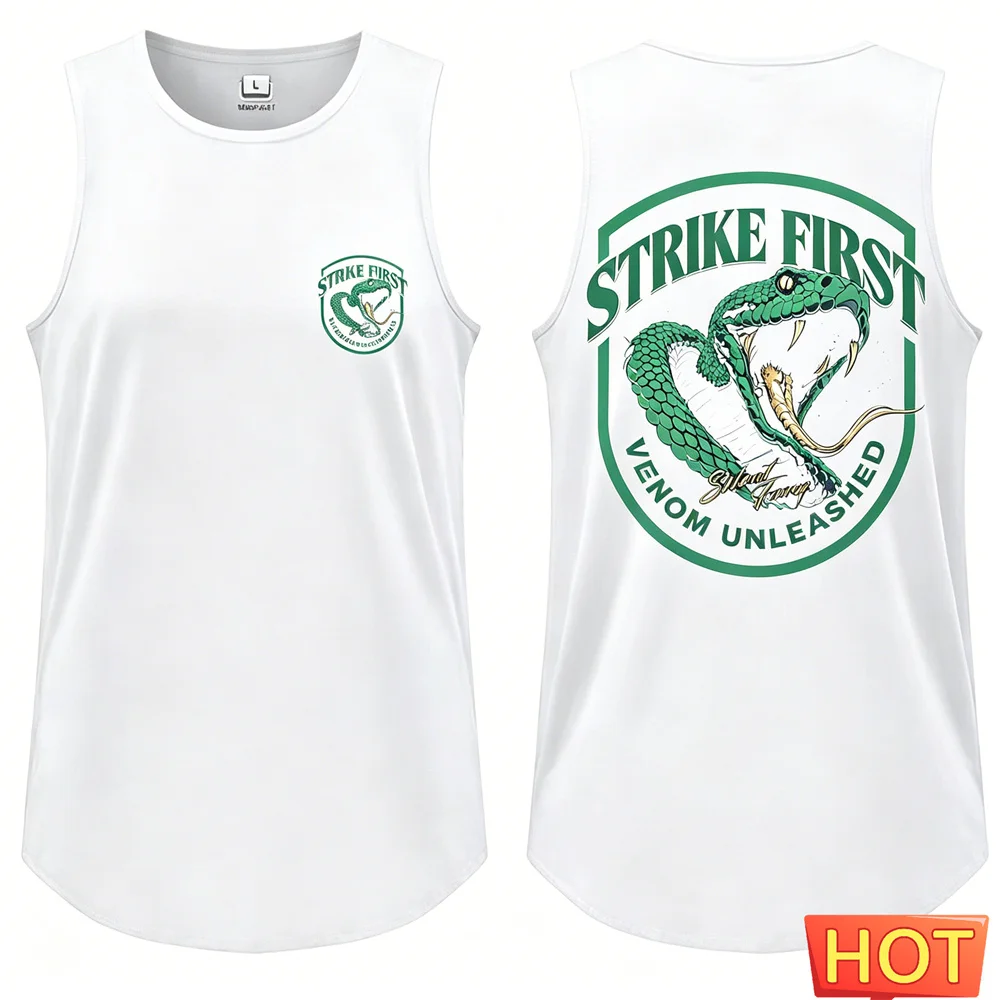 Trendy Oversized Graphic men's t-shirts and tank tops Summer men's fitness vest Quick drying sleeveless T-shirt Men's clothing