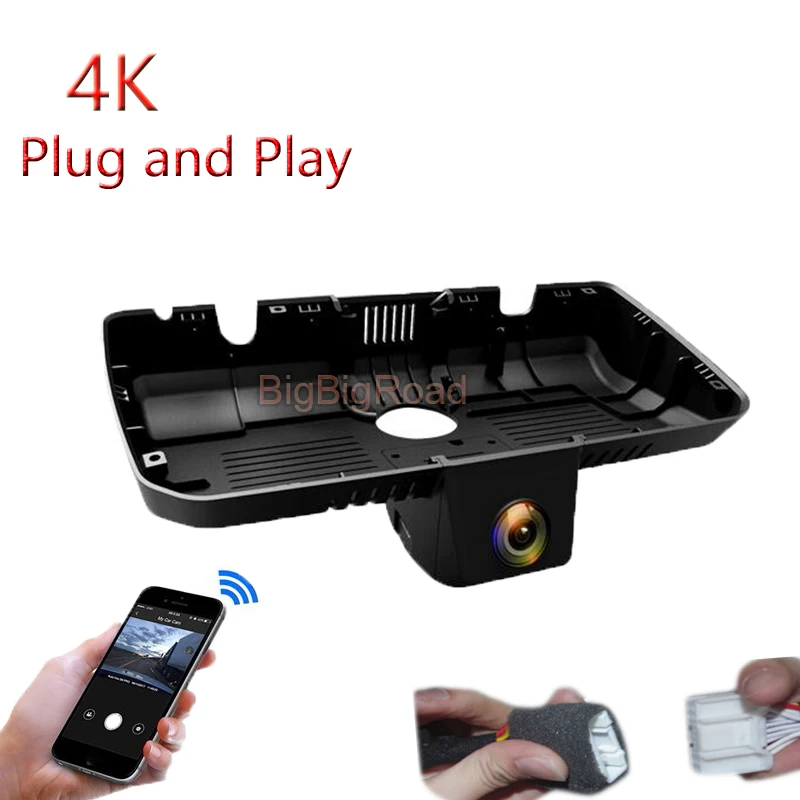 4K Plug And Play For Great Wall WEY VV5 2017 2018 F5 2018 -2020 Car Wifi DVR Video Recorder Dash Cam FHD 2160P Wide Angle