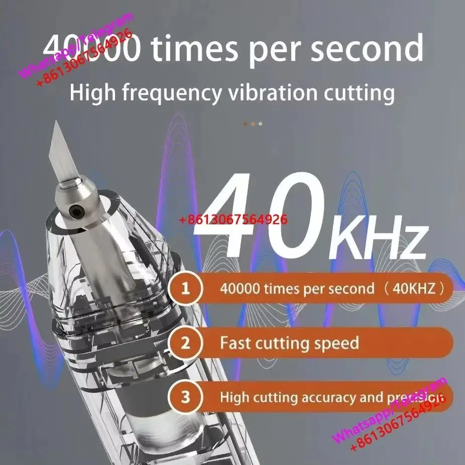 มือถือแบบพกพามีดตัดอัลตราโซนิก 30W 40khz high-power อุตสาหกรรมไฟฟ้ามีดแกะสลักเครื่องมือ 3D การพิมพ์ขัด