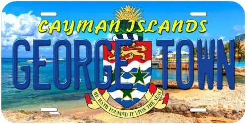 Cayman Island George Town CI04 Novelty Car License Plate Aluminum
