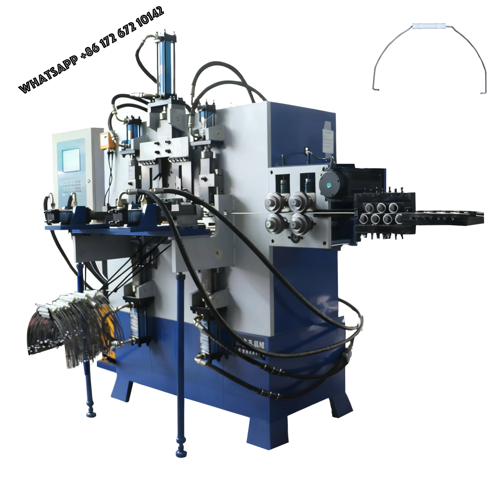 Source manufacturer Hydraulic numerical control barrel handle forming machine, chemical raw material barrel handle equipment