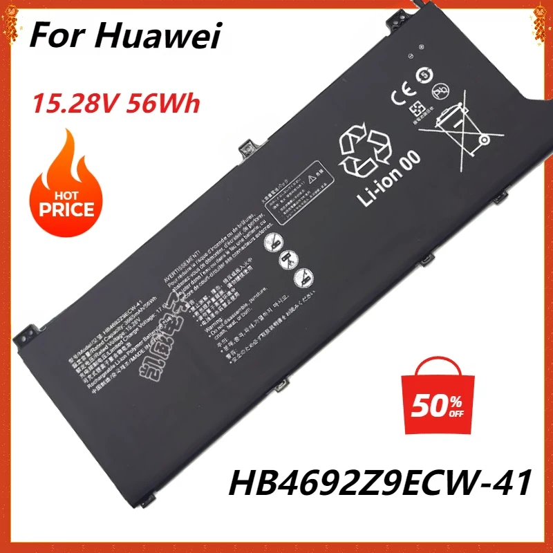 New HB4692Z9ECW-41 Laptop Battery For Huawei MateBook D14-53010TVS Magicbook 14  NBB-WAH9P NBL-WAQ9H WFH9 WFQ9