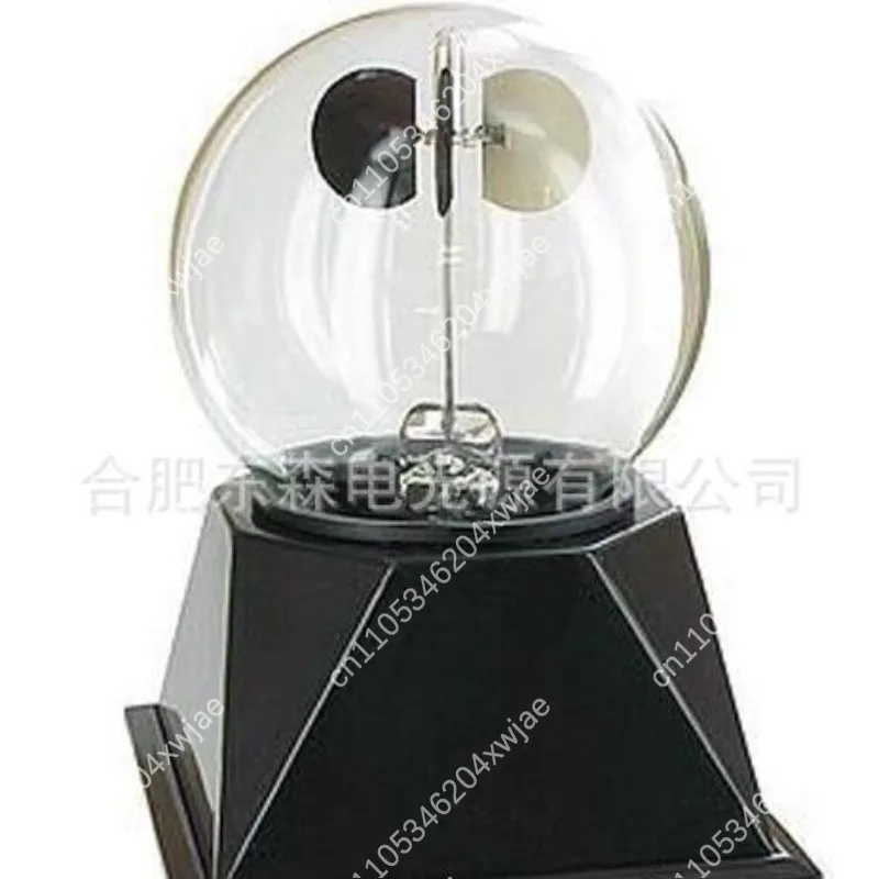 Educational Crookes Radiometer Light Mill for Science Teaching, Solar Powered Spinning Vanes Glass Bulb Desk Demo
