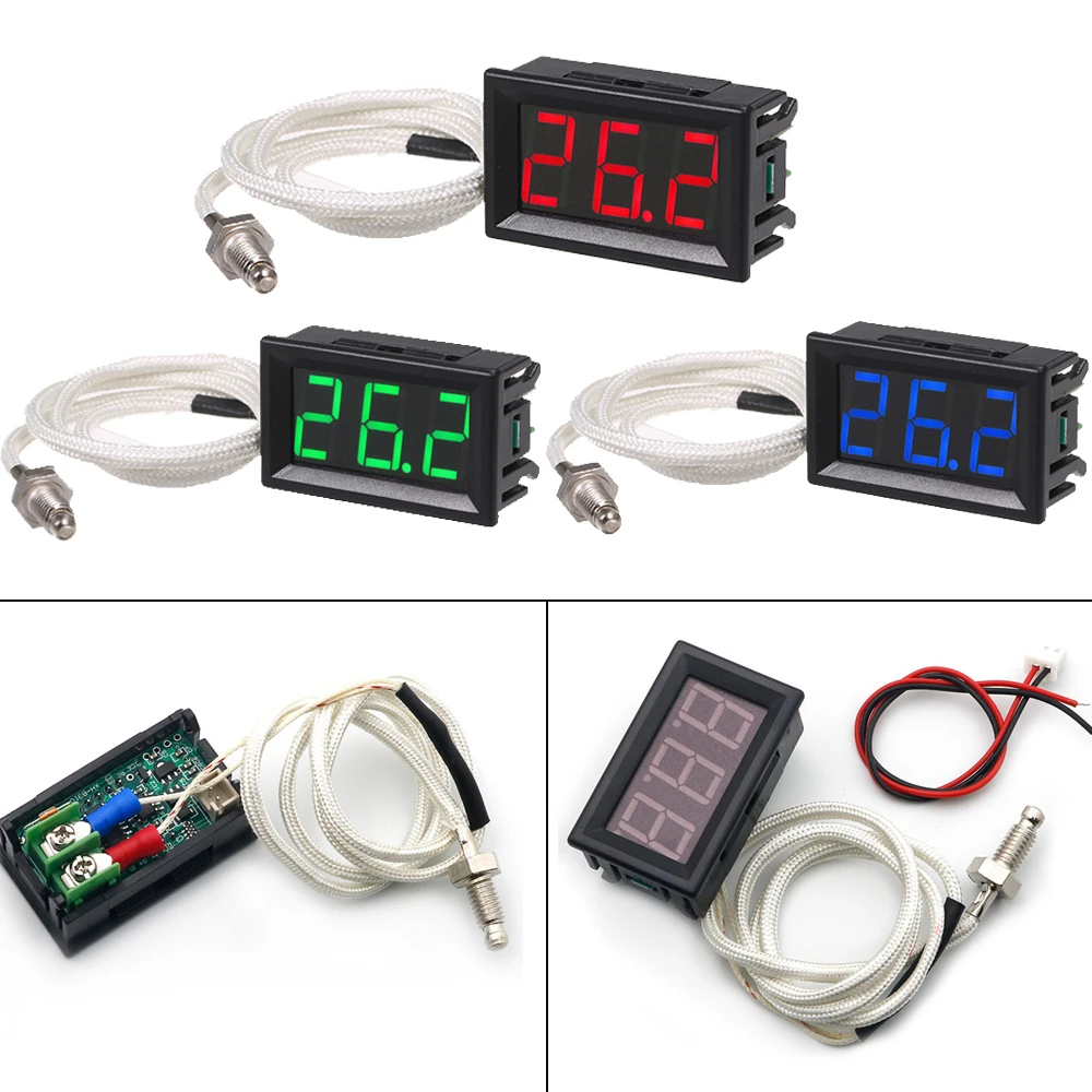 Industrial de Alta Temperatura K-tipo Termômetro m6 Termopar Digital Meter Tester 12v30800 Graus Xh-b310