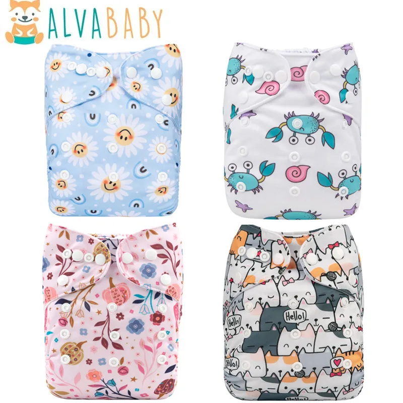U Pick ALVABABY pieluszka dla niemowląt pieluszka wielokrotnego użytku pieluszka zmywalna pieluszka dla dziecka 3-15kg z 1 szt. wkładką z mikrofibry