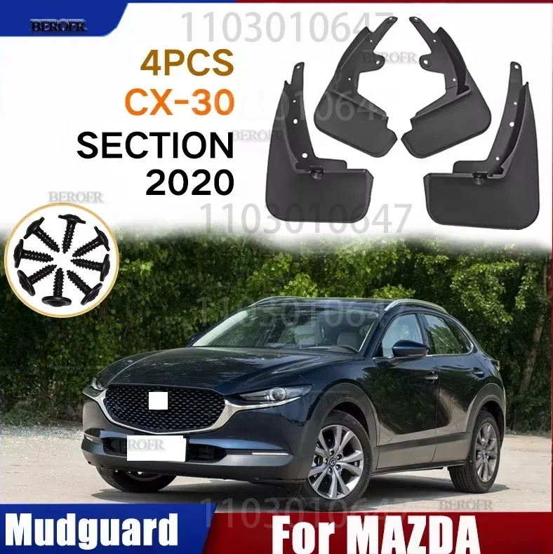 Для Mazda CX-30 CX30 2020, передние и задние автомобильные брызговики, брызговики, брызговики, детали колес, аксессуары