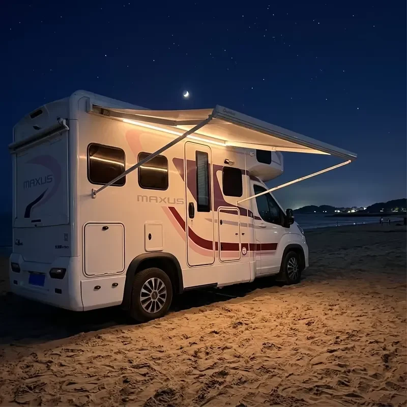 For Awnlux W5500 Caravan Awning Side Mounted RV Awning Camper Awning with LED Strip