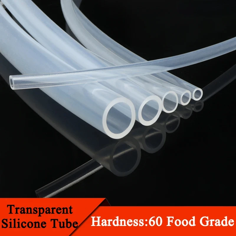 

Silicone Tubing ID 0.5 1 2 3 4 5 6 7 8 9 10 mm OD Food Grade Flexible Tubing Pipe Temperature Resistance Nontoxic Transparent