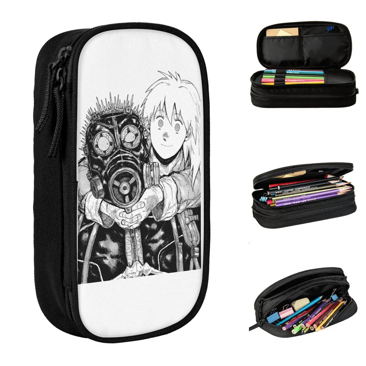 dorohedoro-nikaido-e-caiman-lapis-caso-anime-lapis-titular-caneta-para-estudante-sacos-de-grande-capacidade-material-escolar-papelaria