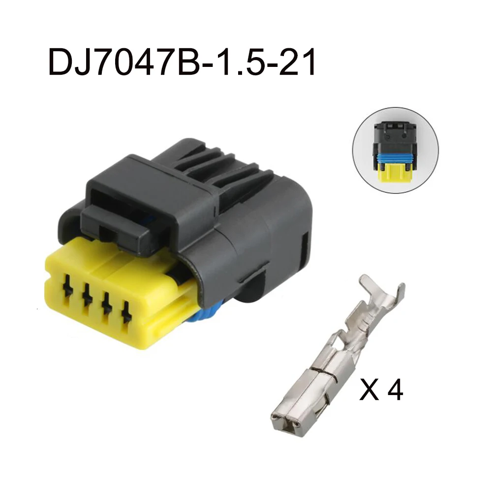 100SET 211PL042S0011 car cable connectors terminal 4 pin automotive waterproof plug female male socket