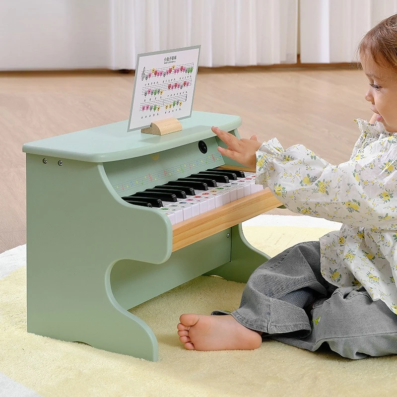 

Children's piano wooden toy baby girl gift baby toddler boy home beginner birthday gift