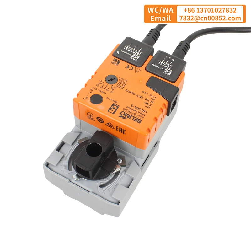 Belimo 5NM LR230A-S AC230V AC220V المحرك الدوار المفتوح والإغلاق للصمامات الكروية مع مفتاح مساعد متكامل 90S CE في المخزون