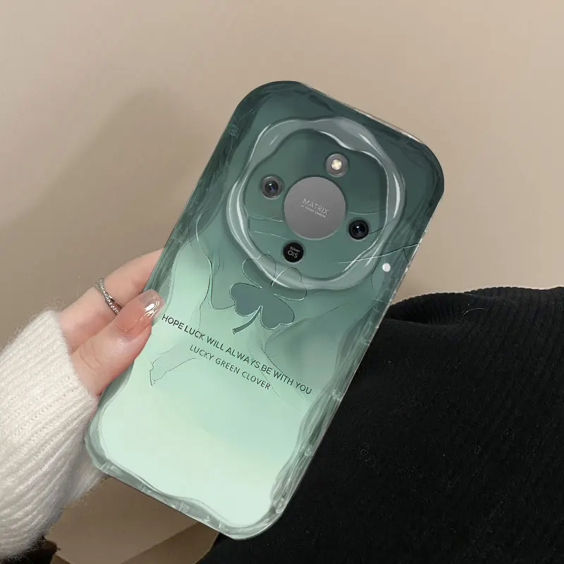 柔軟な TPU ケース Honor X9d 耐衝撃花柄保護バックカバー Fundas