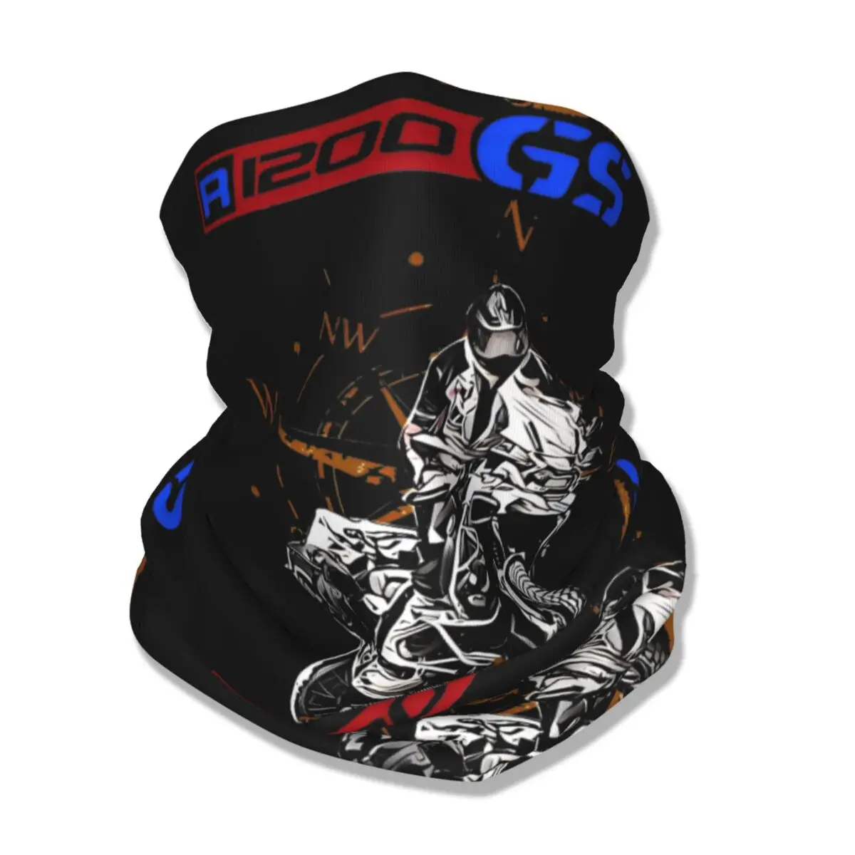 R1200 GS Adventure Bandana Neck Gaiter Printed Motorcycle Racing Wrap Scarf Warm Headwear Riding for Men Women Adult Washable