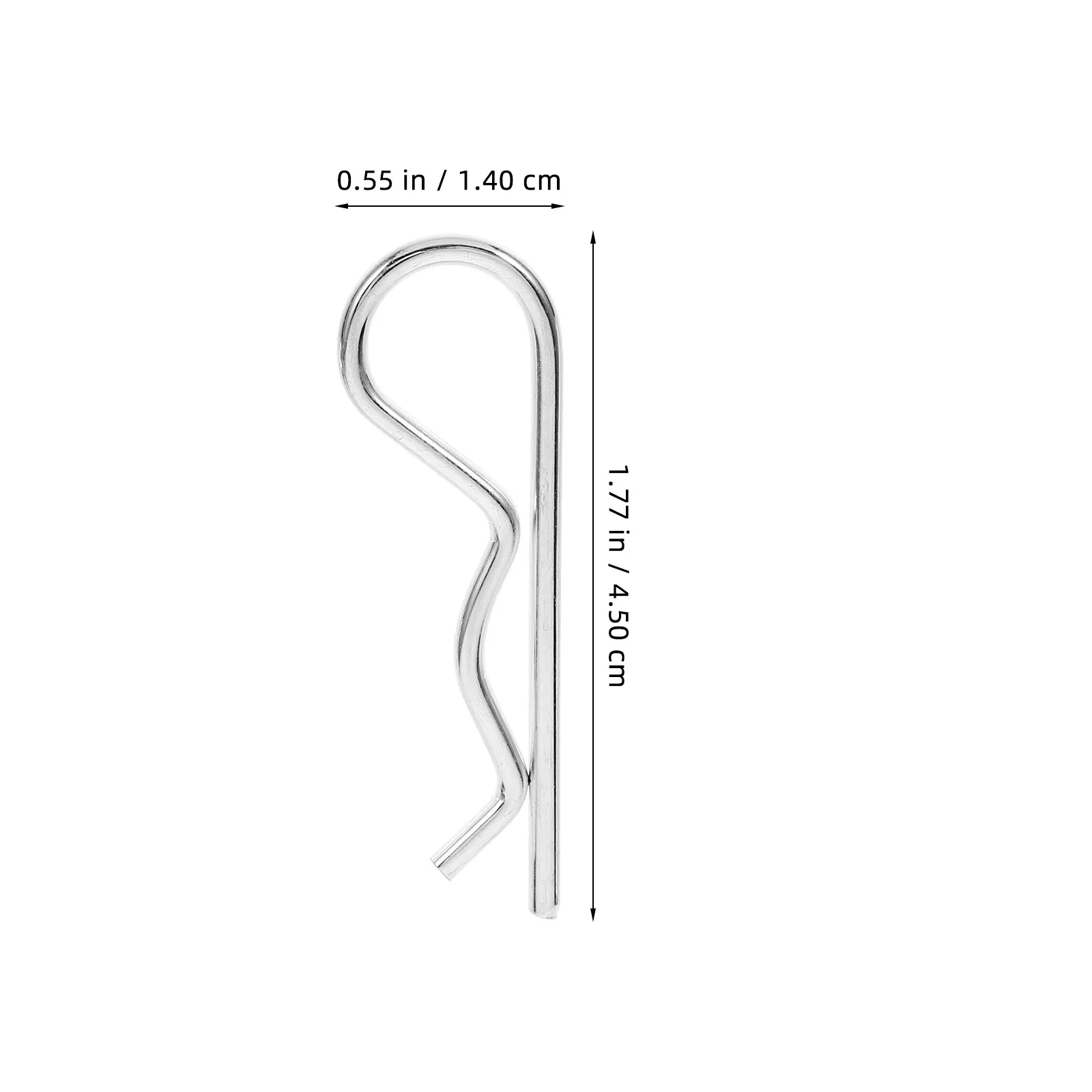 125Pcs Stainless Steel Cotter Pins R Type Heavy Duty Hitch Pin Clips Spring Fastener Hardware for Tractors Lawn Mowers Rvs