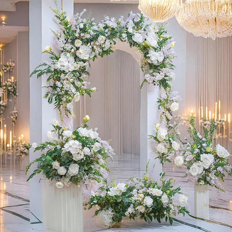 

110CM Korean Style Butterfly Orchid Artificial Flower Arrangement Wedding Background Stage Layout Door Frame Decoration Flowers