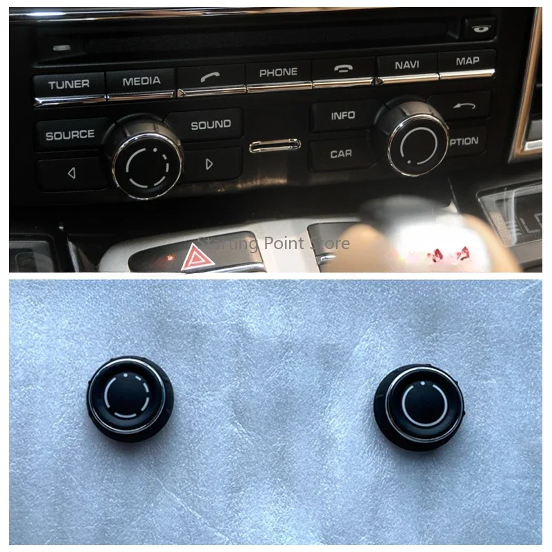 

Applicable Porsche Cayenne audio volume knob cover Palamela Panamera718CD control 911Macan
