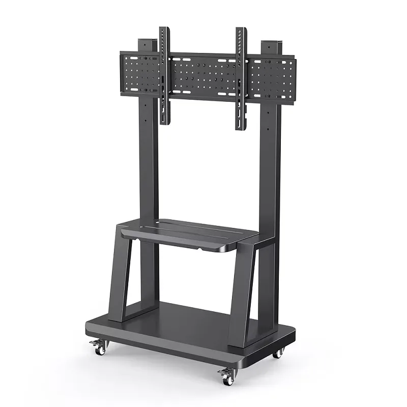 LCD TV Stand with Wheel 40-100 Inch Smart Board Interactive Mobile Display Rack TV Trolley for Whiteboard