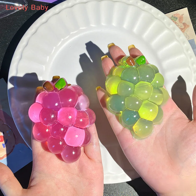 【BS】1개입 스트레스 해소 손 장난감 과일 포도 장난감 불안 완화 과일 스트레치 슬로우 라이징 감각 장난감