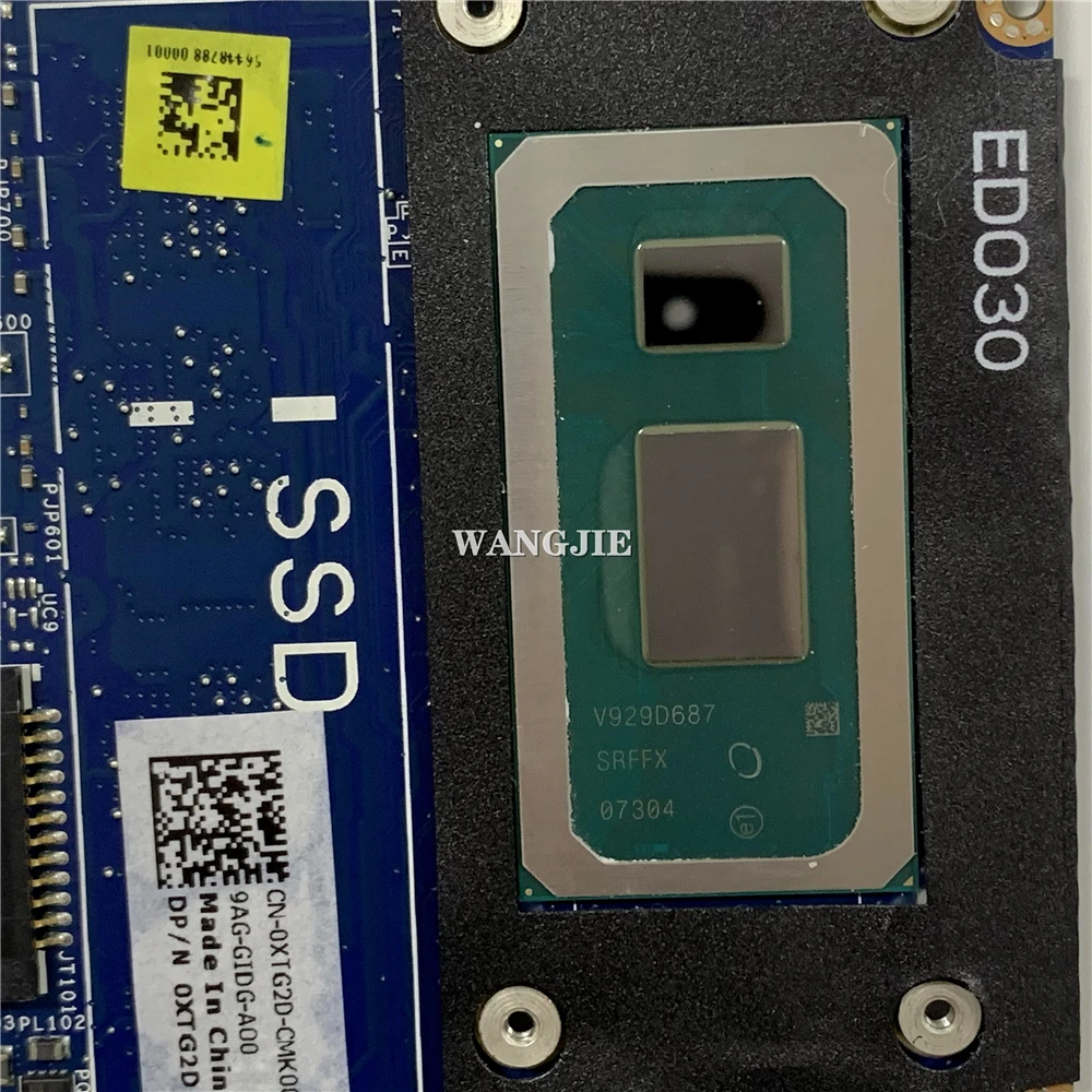 Imagem -04 - Placa-mãe do Portátil Recondicionado Dell Xps 13 9380 I58265u 16 Ghz 8g Ram Uhd 620 Cn0xtg2d 0xtg2d Edo30 La-e672p