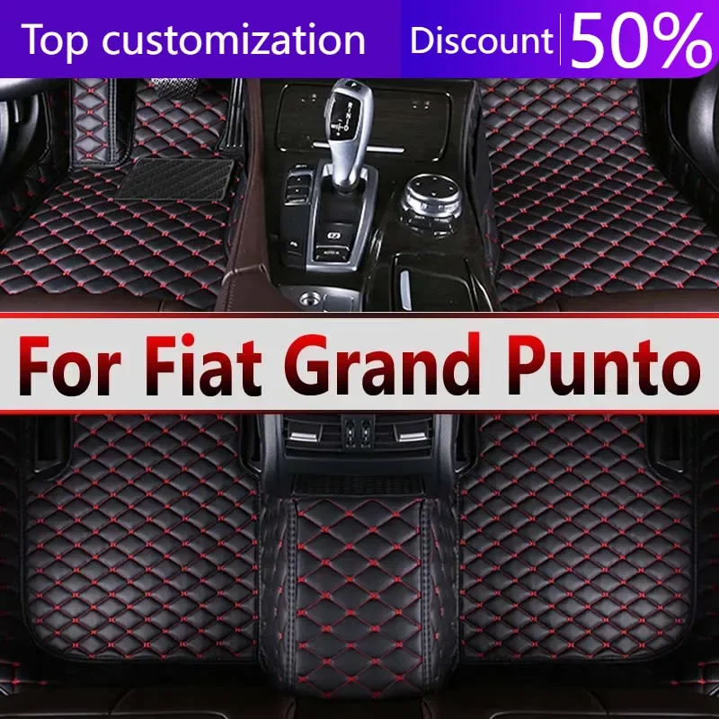 Car Floor Mats For Fiat Grand Punto Project 199 2005~2009 3door Tapetes Para Carro Alfombrillas Coche Car Mats Car Accessories