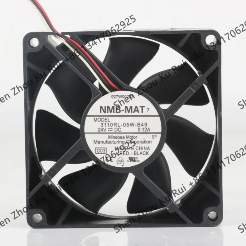 

8CM New NMB DC 24V 0.12A AC EC 8025 Projector Quiet chassis Inverter 80X80X25MM Three wire 3110RL-05W-B49 cooling fan
