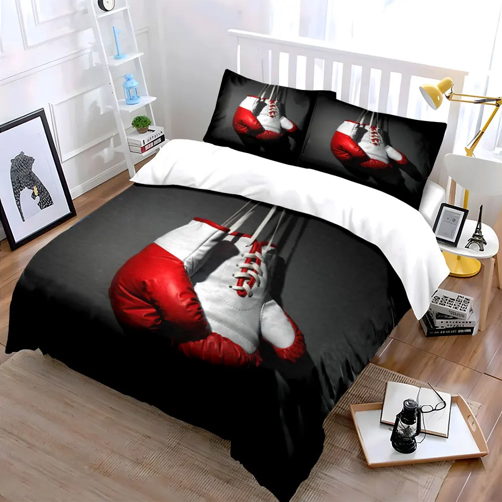Boxing Gloves Sports Training Set Multiple sizes kid's and adults' bedroom Exquisite 3PC bedding set, gift
