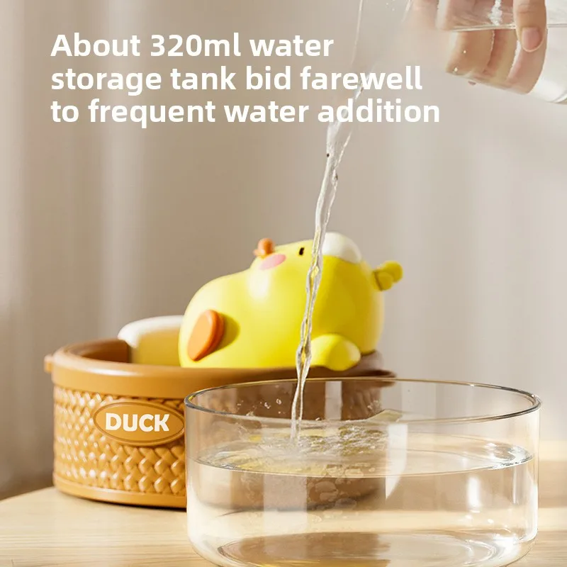 2025 مرطب USB جديد مع ضوء ليلي لطيف باخرة بطة لغرفة النوم مكتب السيارة #3