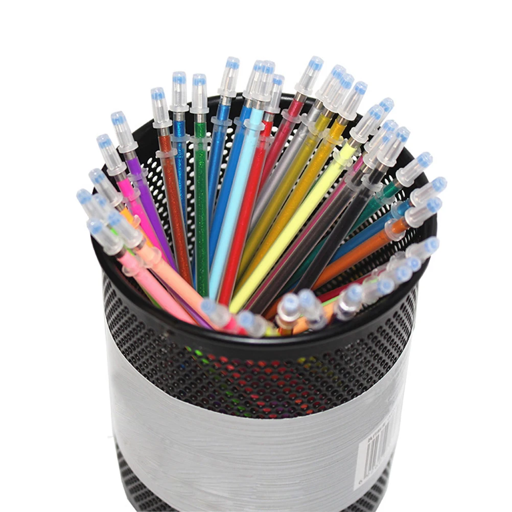 

36 Colors Gel Refill Pens Colored Fluorescent Refills Pastel Flash Metallic Colorful Ink Glitter