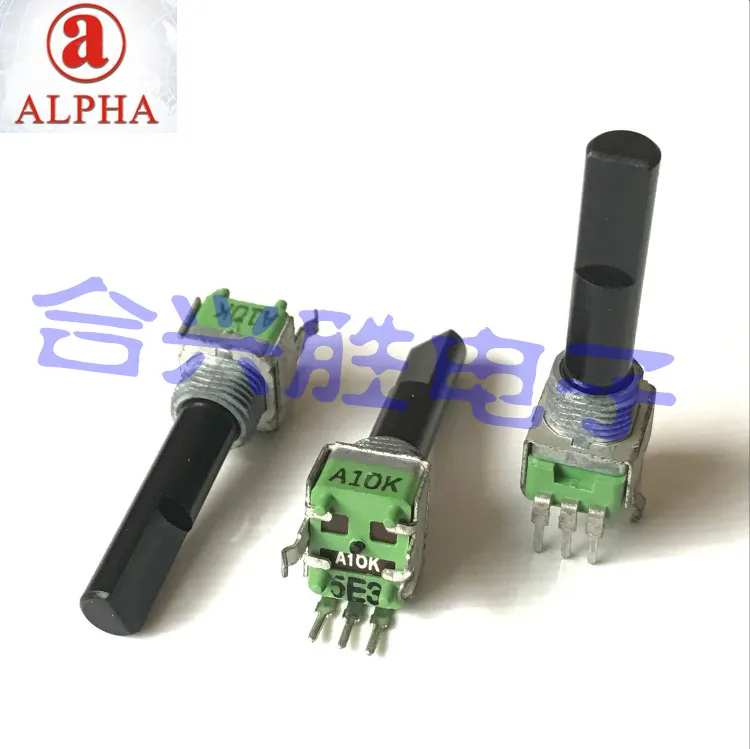 ALPHA 09 single potentiometer A10K with midpoint amplifier audio volume potentiometer 3-pin